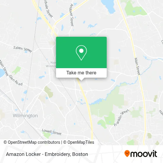 Amazon Locker - Embroidery map