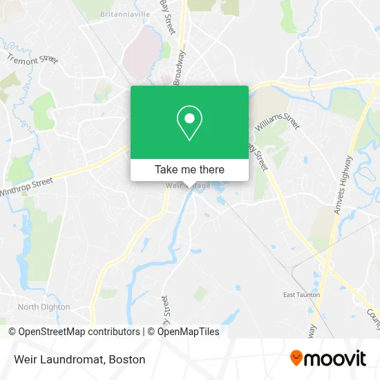 Weir Laundromat map