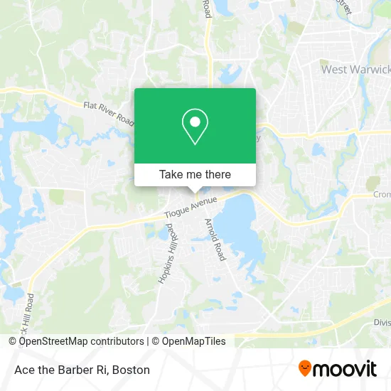 Ace the Barber Ri map