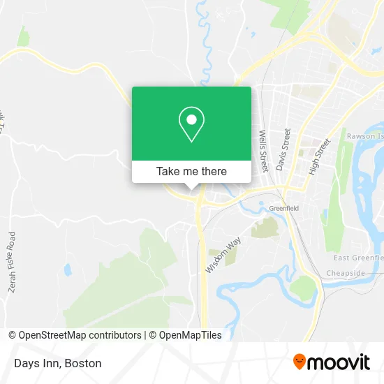 Days Inn map