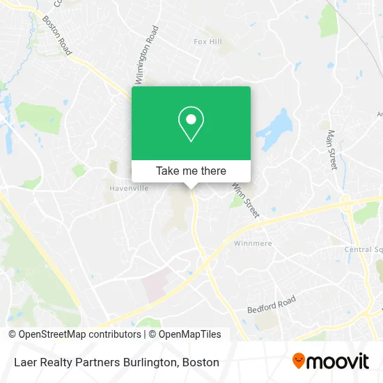 Laer Realty Partners Burlington map