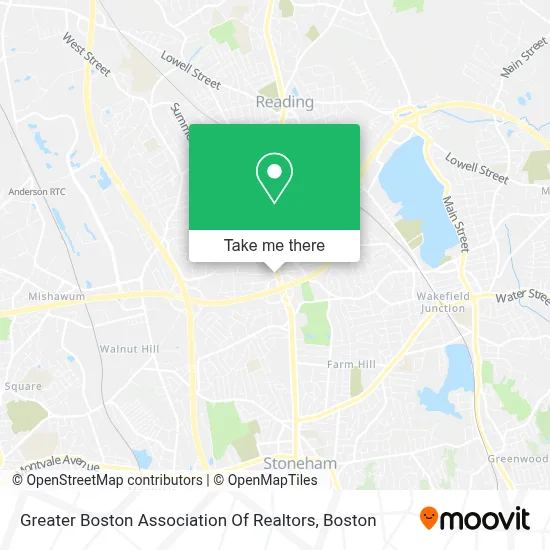 Greater Boston Association Of Realtors map