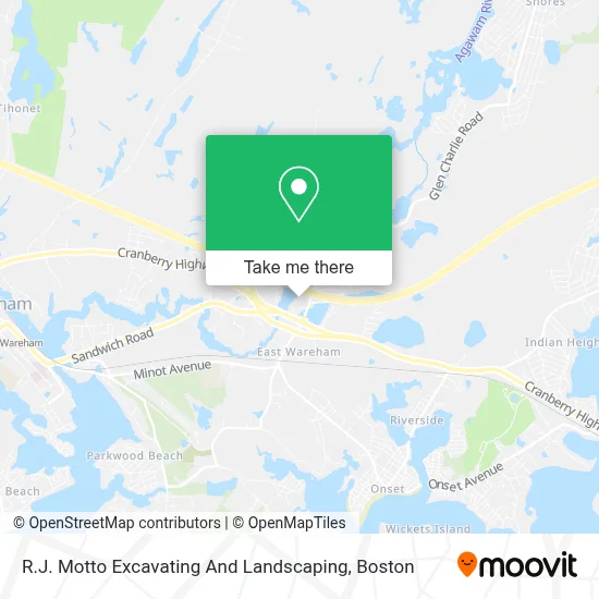 R.J. Motto Excavating And Landscaping map