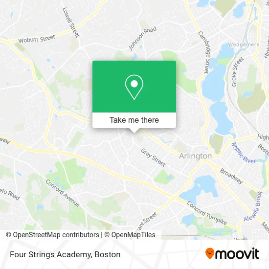 Four Strings Academy map