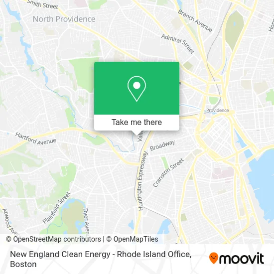 New England Clean Energy - Rhode Island Office map