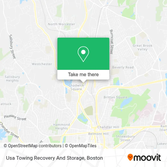 Usa Towing Recovery And Storage map