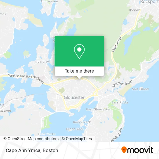 Cape Ann Ymca map
