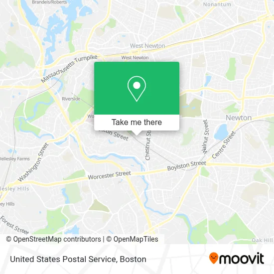 United States Postal Service map