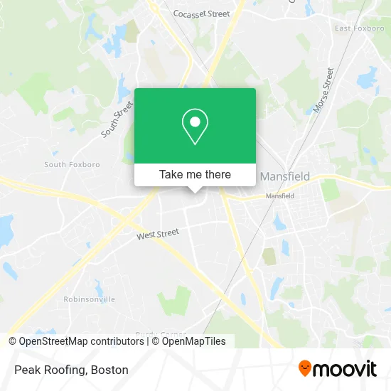 Peak Roofing map