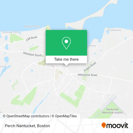 Perch Nantucket map