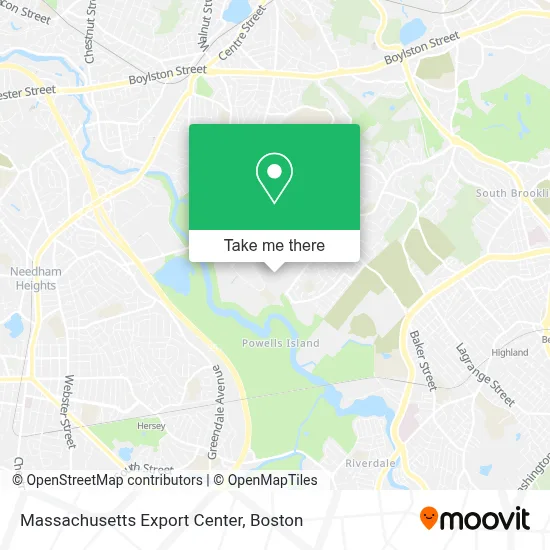 Massachusetts Export Center map