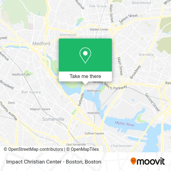 Impact Christian Center - Boston map