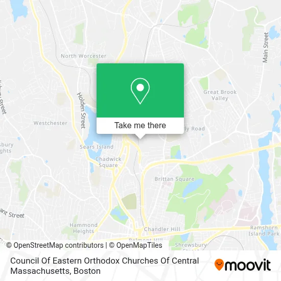 Council Of Eastern Orthodox Churches Of Central Massachusetts map