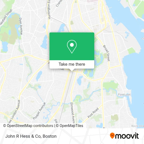 John R Hess & Co map