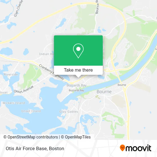 Otis Air Force Base map