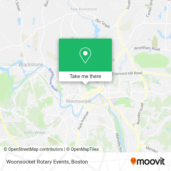 Woonsocket Rotary Events map
