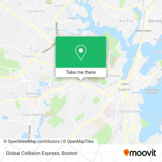 Global Collision Express map