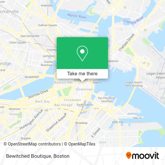 Bewitched Boutique map