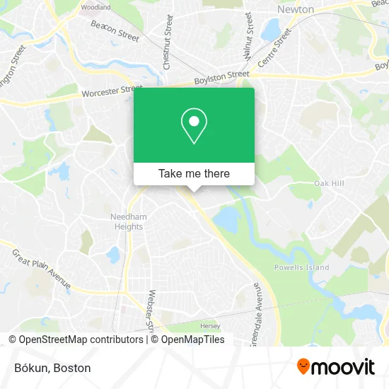Bókun map