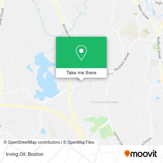 Irving Oil map