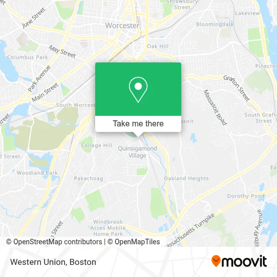 Western Union map