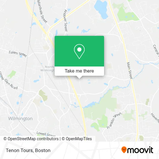Tenon Tours map
