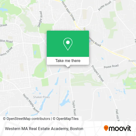 Western MA Real Estate Academy map