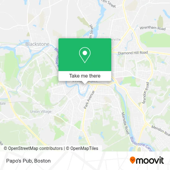 Papo's Pub map