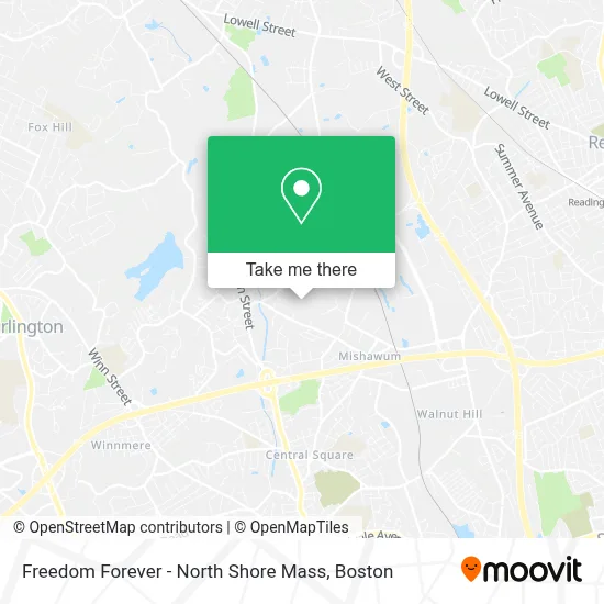 Freedom Forever - North Shore Mass map