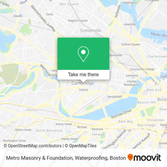 Metro Masonry & Foundation, Waterproofing map