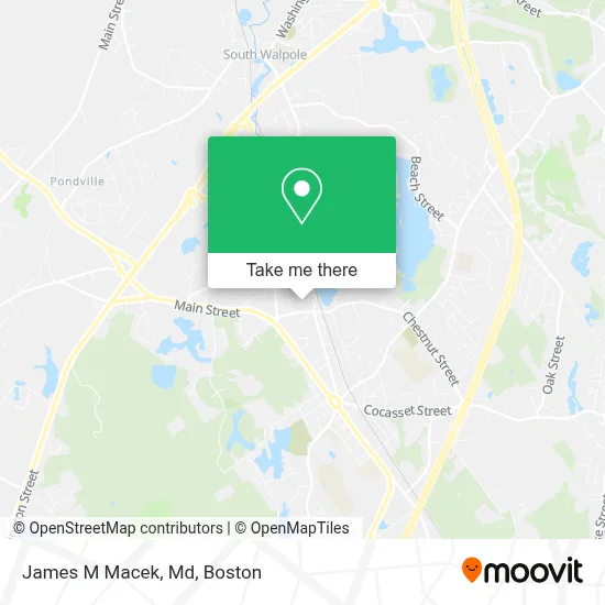 James M Macek, Md map