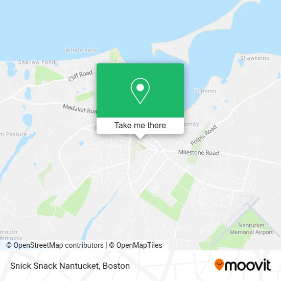 Snick Snack Nantucket map