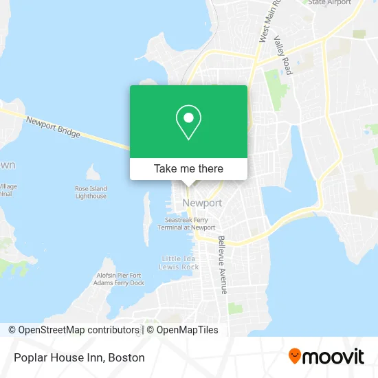 Poplar House Inn map