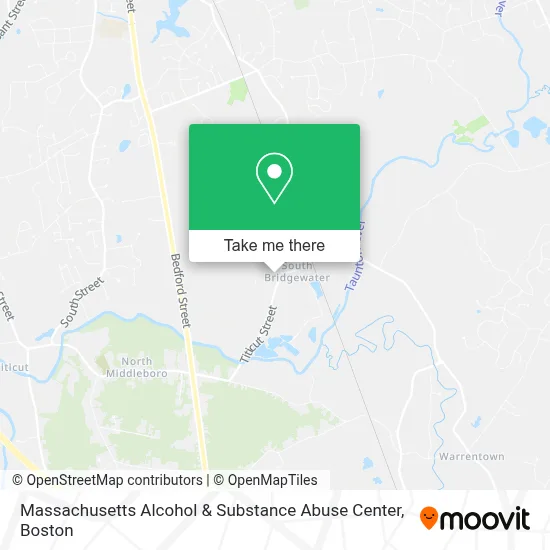 Massachusetts Alcohol & Substance Abuse Center map