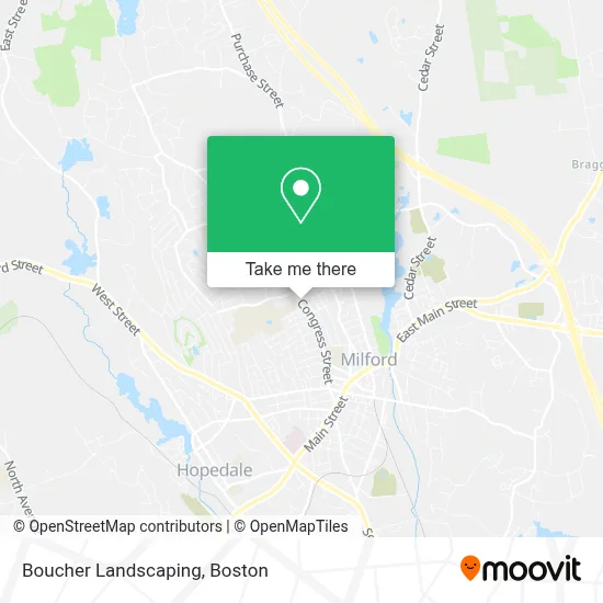 Boucher Landscaping map