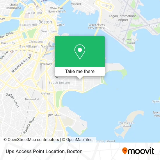 Ups Access Point Location map