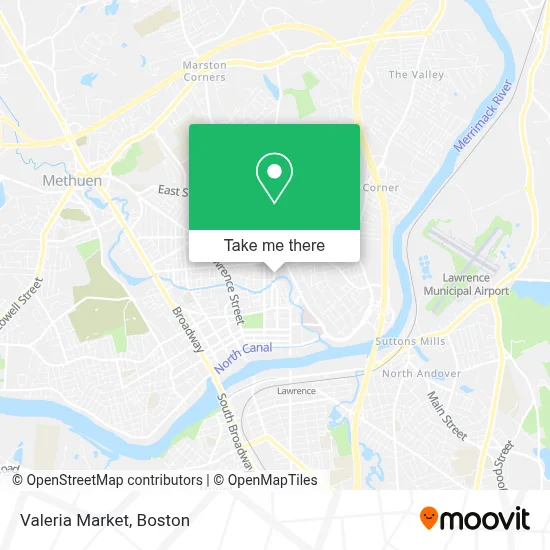 Valeria Market map