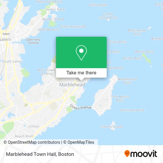 Marblehead Town Hall map
