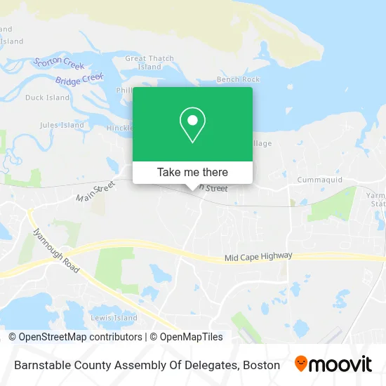 Barnstable County Assembly Of Delegates map