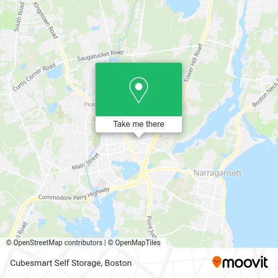 Cubesmart Self Storage map