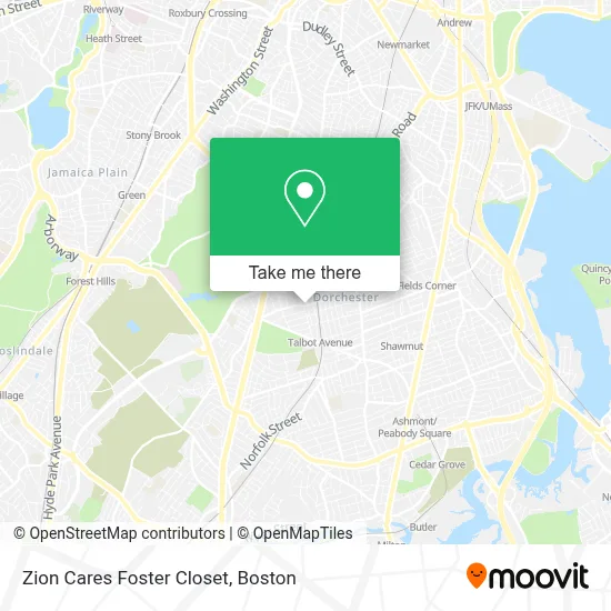 Zion Cares Foster Closet map