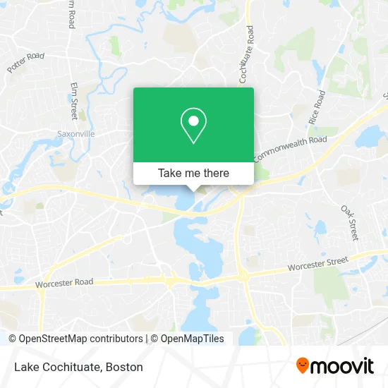 Lake Cochituate map