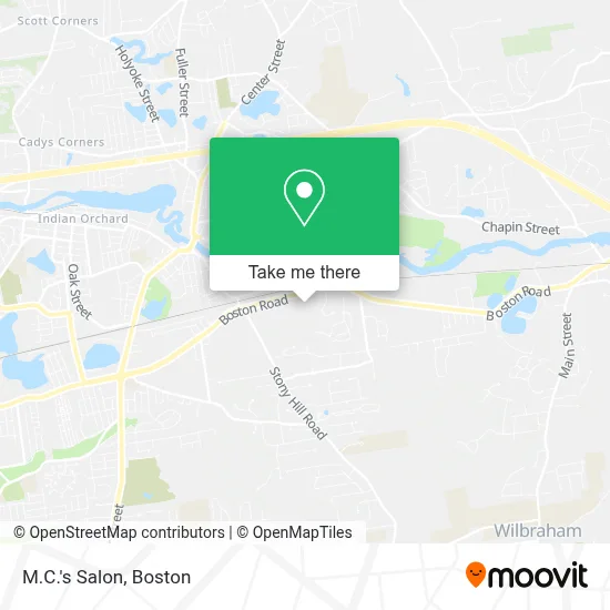 M.C.'s Salon map