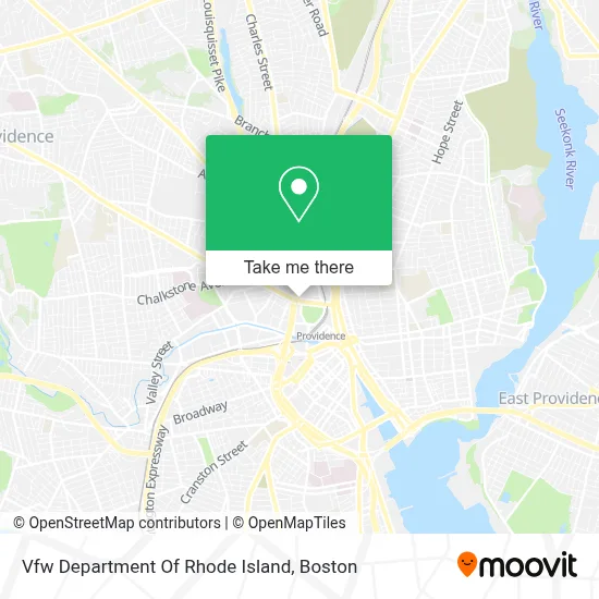 Vfw Department Of Rhode Island map