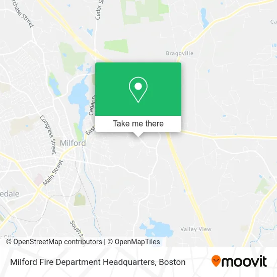 Milford Fire Department Headquarters map