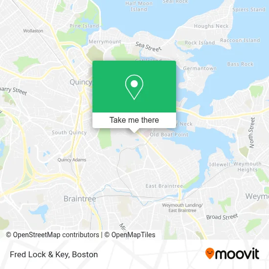 Fred Lock & Key map