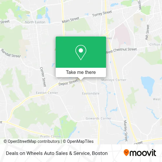 Deals on Wheels Auto Sales & Service map