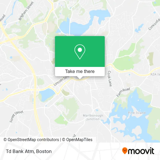 Td Bank Atm map