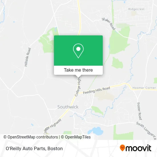 O'Reilly Auto Parts map