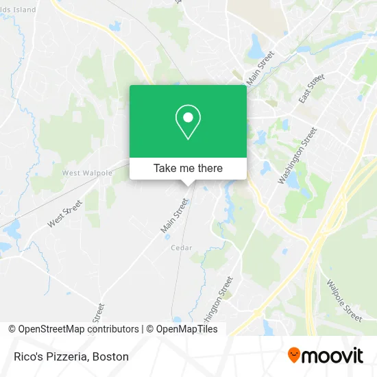 Rico's Pizzeria map